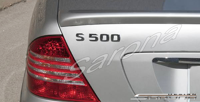 Custom Mercedes S Class Trunk Wing  Sedan (2000 - 2006) - $299.00 (Manufacturer Sarona, Part #MB-020-TW)